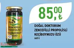 DOĞAL DOKTORUM ZENCEFİLLİ PROPOLİSLİ KEÇİBOYNUZU ÖZÜ 640 G